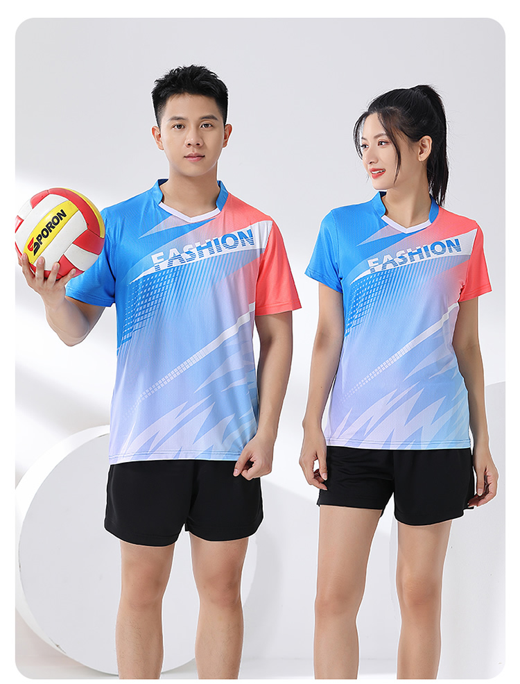 Fashion casual sportswear microporous breathable quick-drying table tennis and badminton clothing for men and women GM2-5001