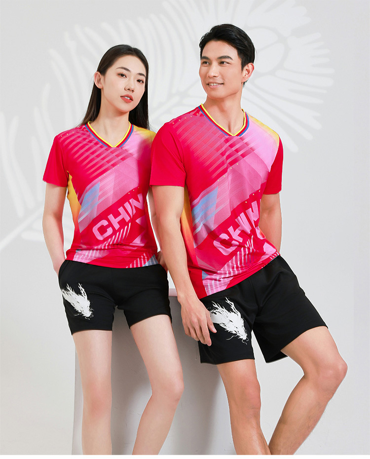 Table tennis, badminton and volleyball breathable and dry sports competition uniform single top GB8-8906 men