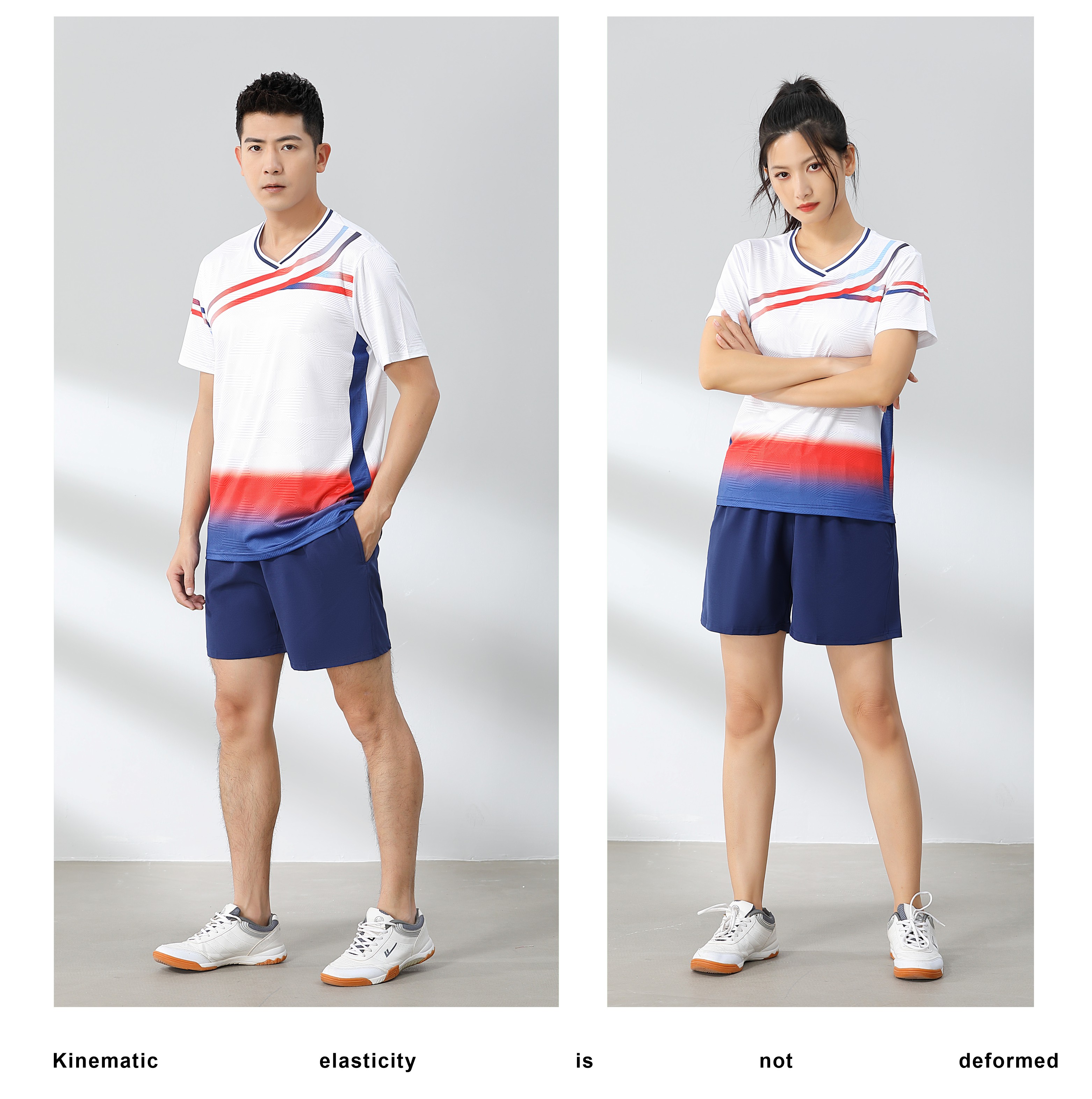 Badminton comfortable sports training suit short-sleeved single top 120-1890 men