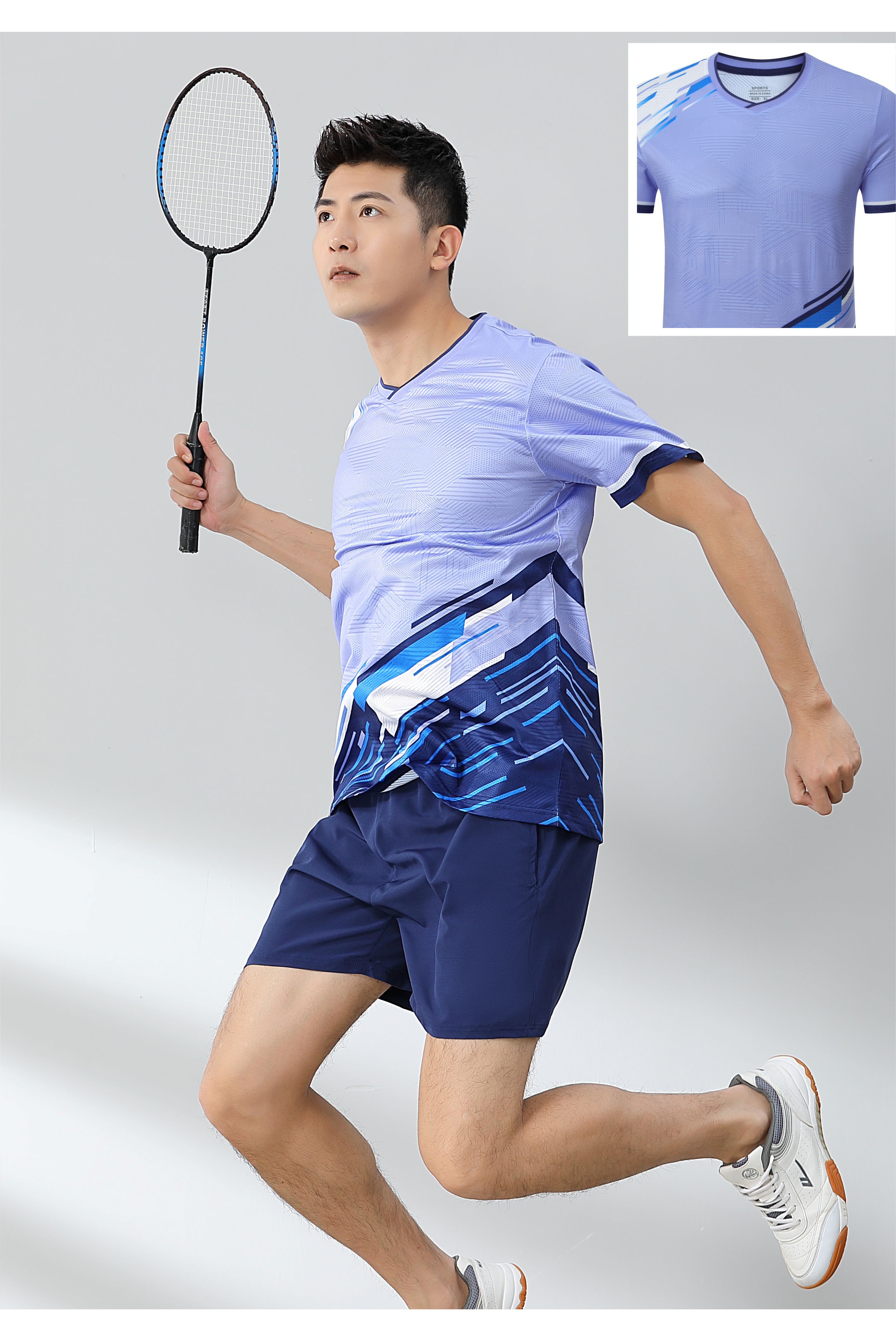 Badminton training suit short-sleeved top 120-1891 for women