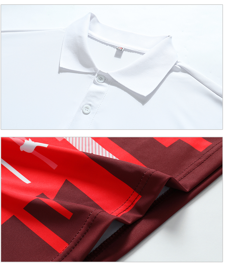 Summer sports short-sleeved men polo shirt short set KE4-8806