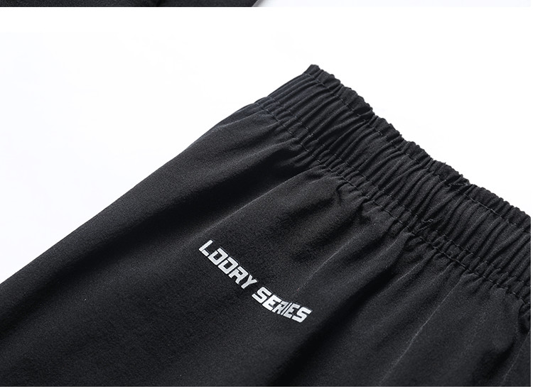 250g woven cotton nylon black casual sports men shorts GJ3-3507