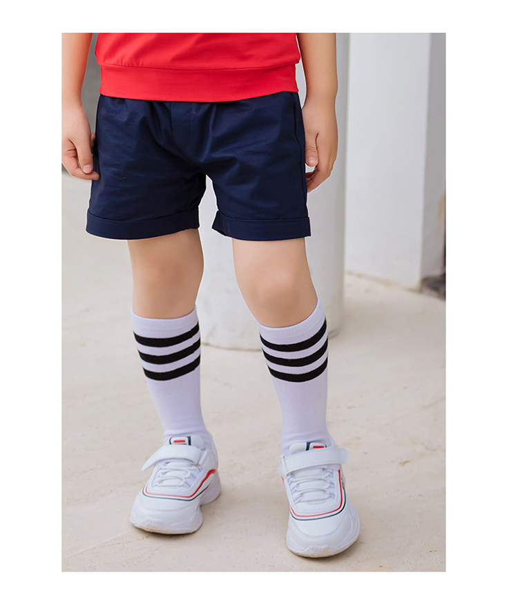 Pure cotton primary school students kindergarten middle tube socks high-end socks 168-C0308001