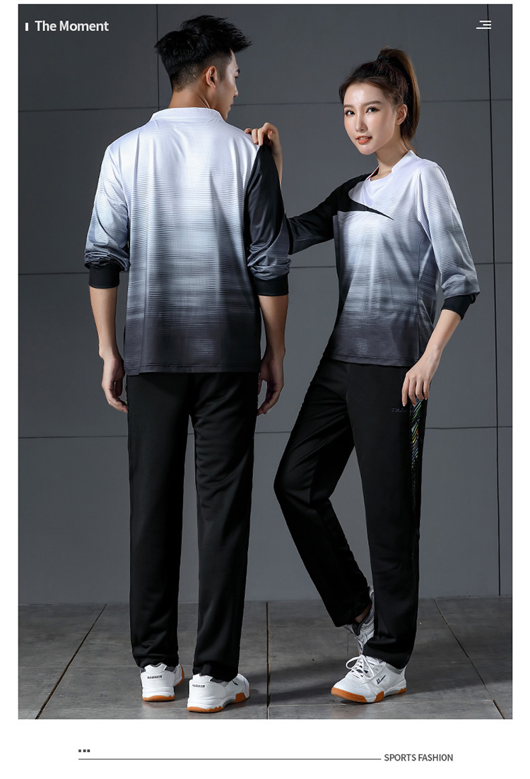 180g quick-drying casual badminton clothing long-sleeved tops men GM2-3010-1 tops men