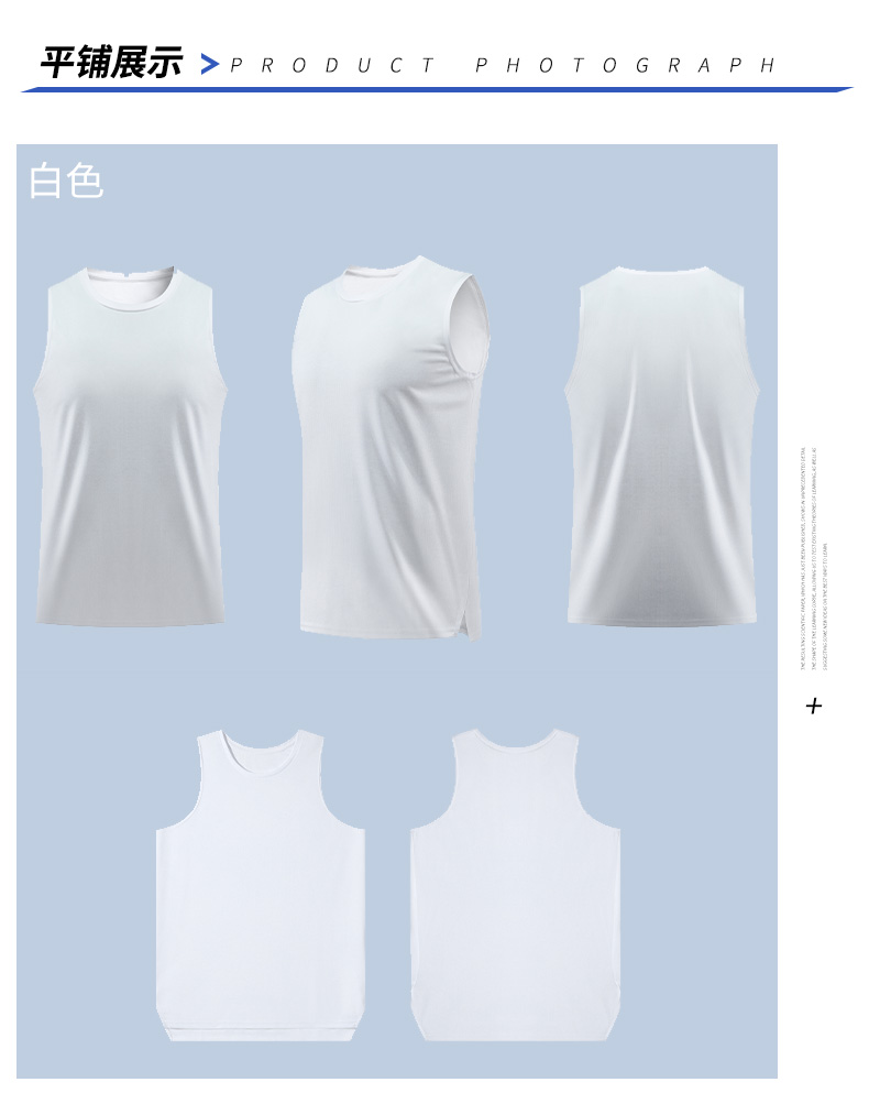 Sports casual round neck sleeveless vest GM6-83606