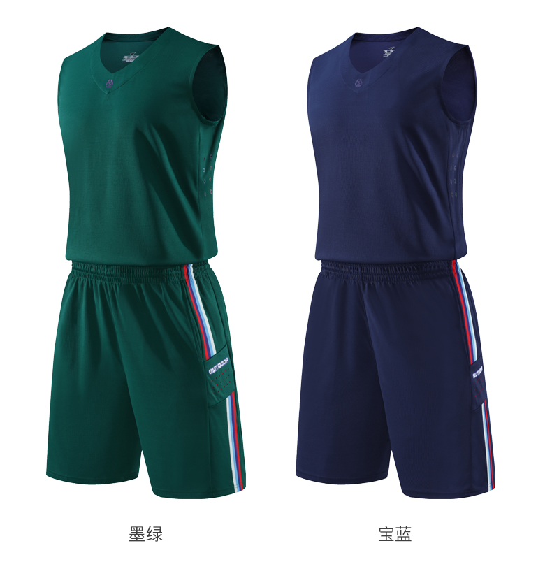 170g breathable cross cloth basketball uniform suit GY7-LQ2017