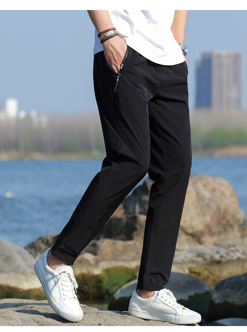 Fashion casual sports loose cuff trousers for men KR-198