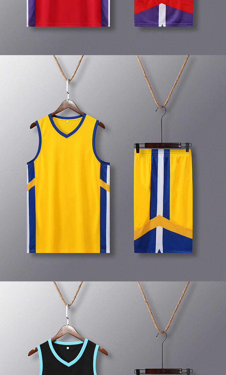 Youth color matching breathable quick-drying sports basketball suit GM6-83612 children