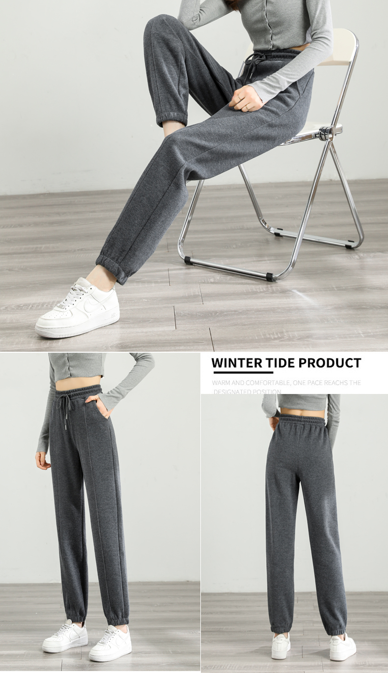 Summer side striped sports casual trousers for women G32-1940