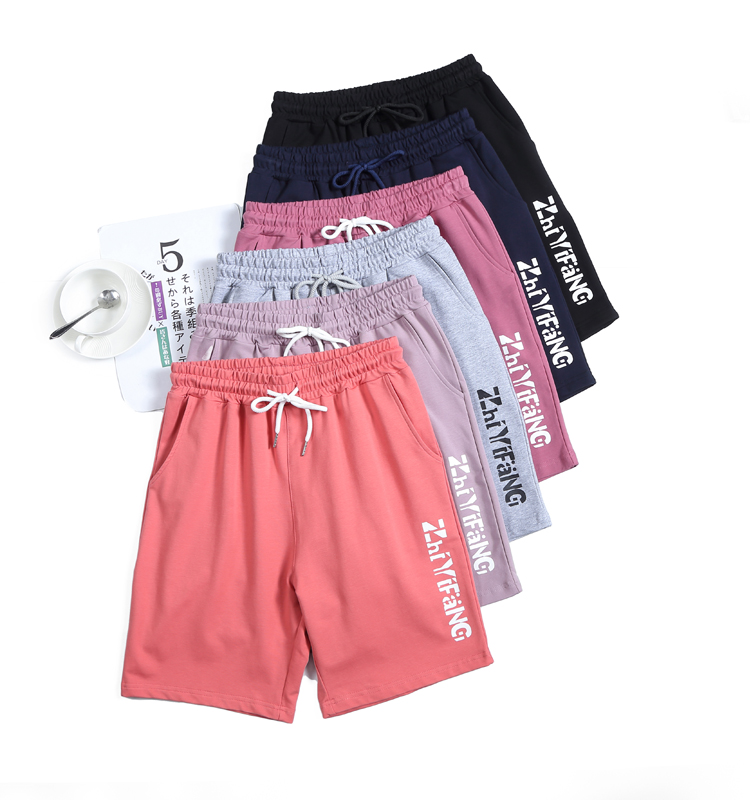 Summer loose side letter casual sports shorts shorts for women G32-6008