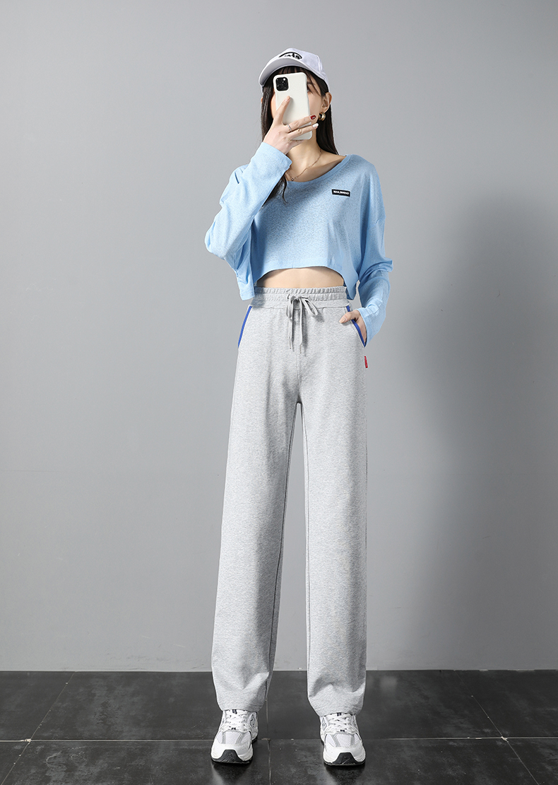 Straight loose sports casual trousers for women G32-9526