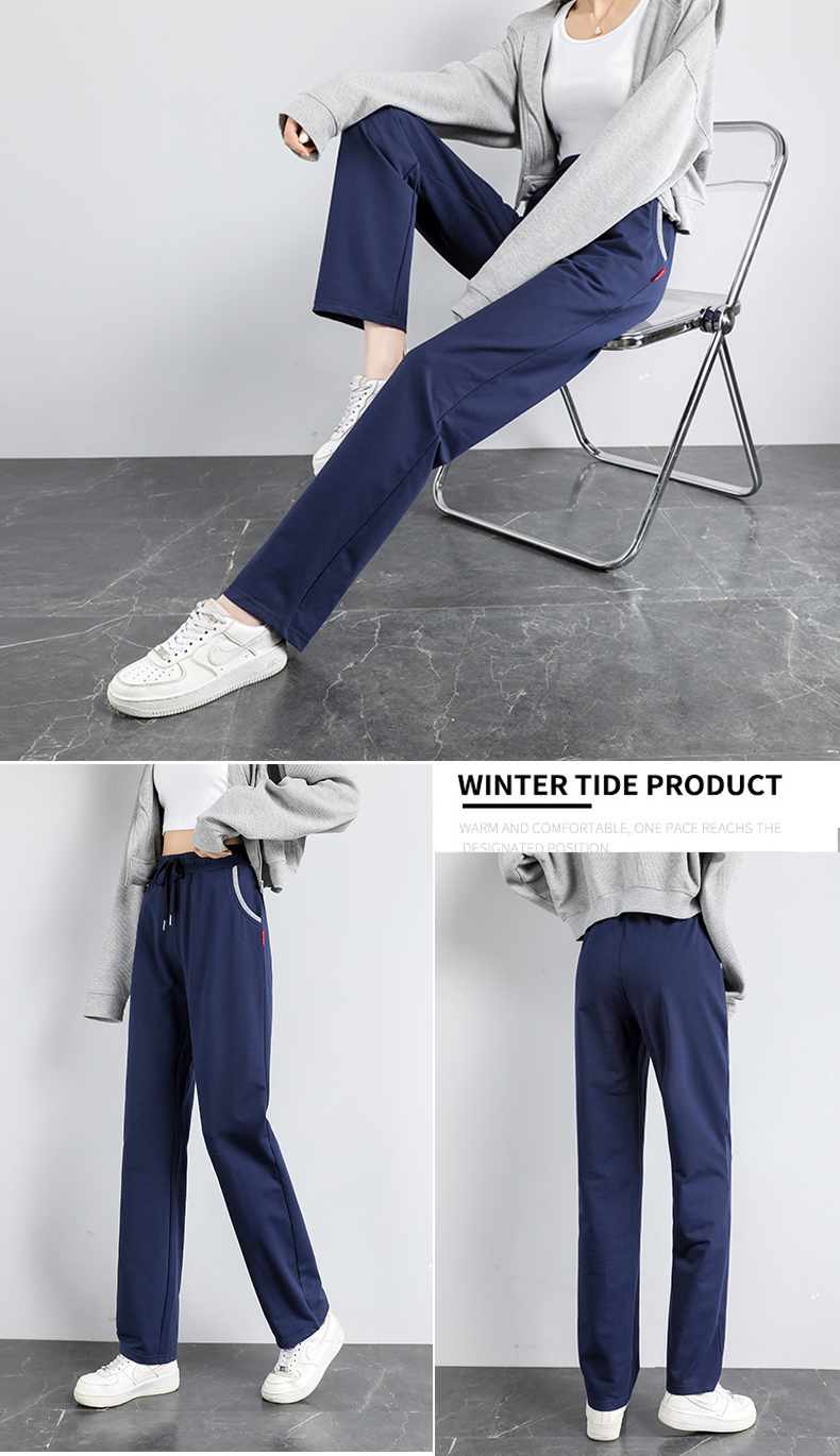 Straight loose sports casual trousers for women G32-9526