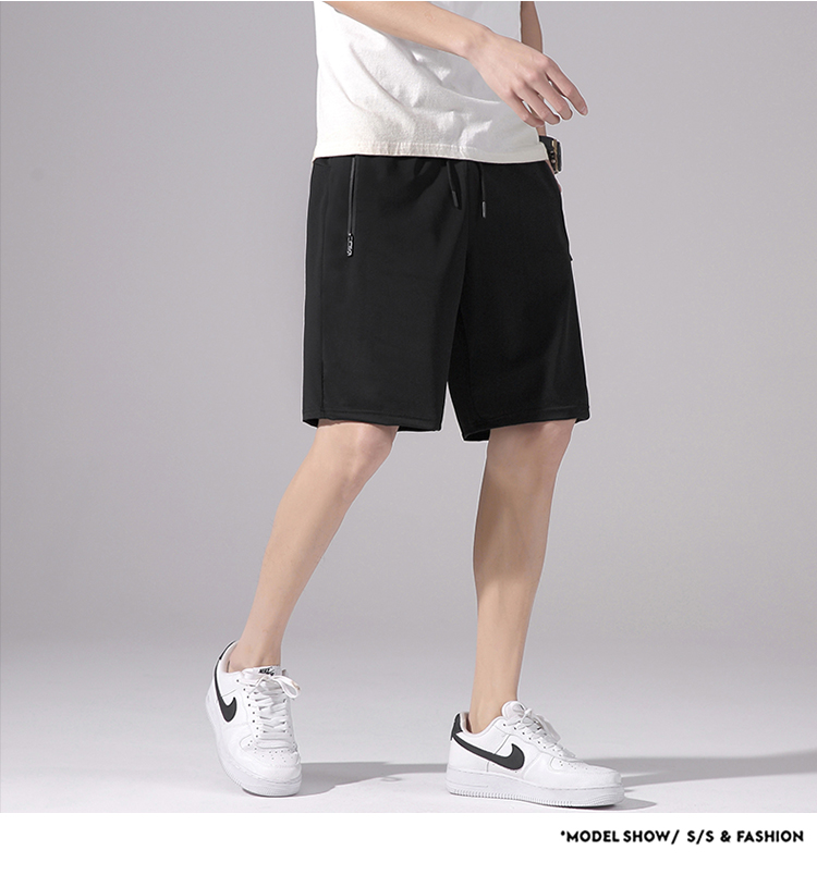 Solid color sports casual ice silk shorts men G14-021