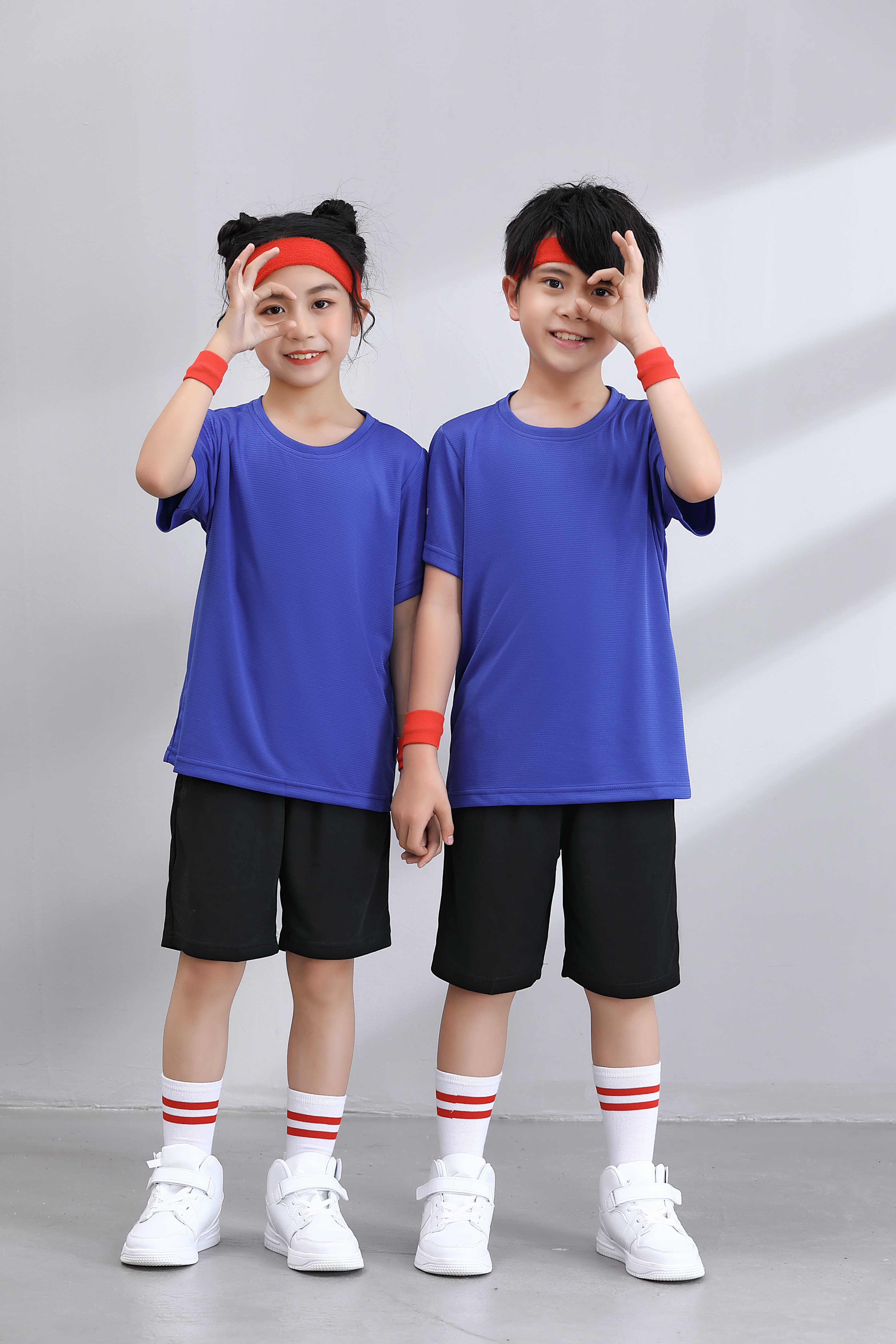 Solid color casual sports shorts for adults and children (European size) GJ4-S906