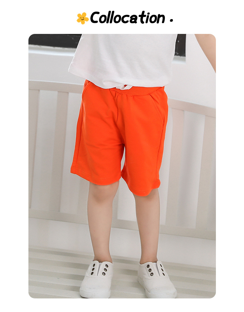 Cotton shorts for kids D31-knitted shorts