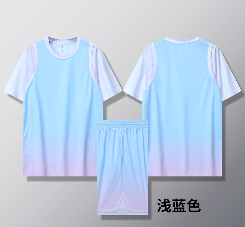 Sweat-absorbent training and competition basketball uniform suit GB12-B002