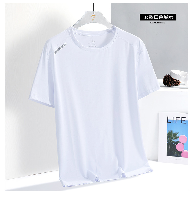 Printed ice silk sports casual running round neck short-sleeved T-shirt KD1-8299 men