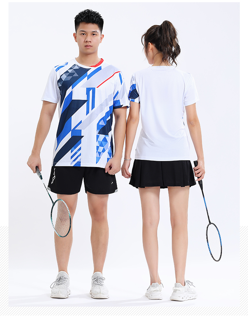 Dry microporous breathable quick-drying sports training couple table tennis and feather clothing tops GM2-2706