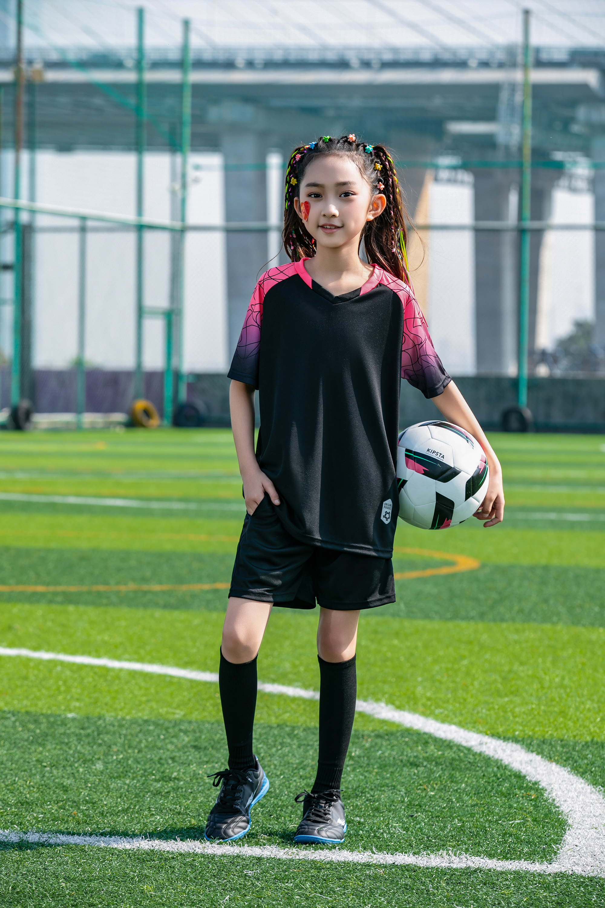 Gradient crack shoulder football training suit for children GR4-D8862