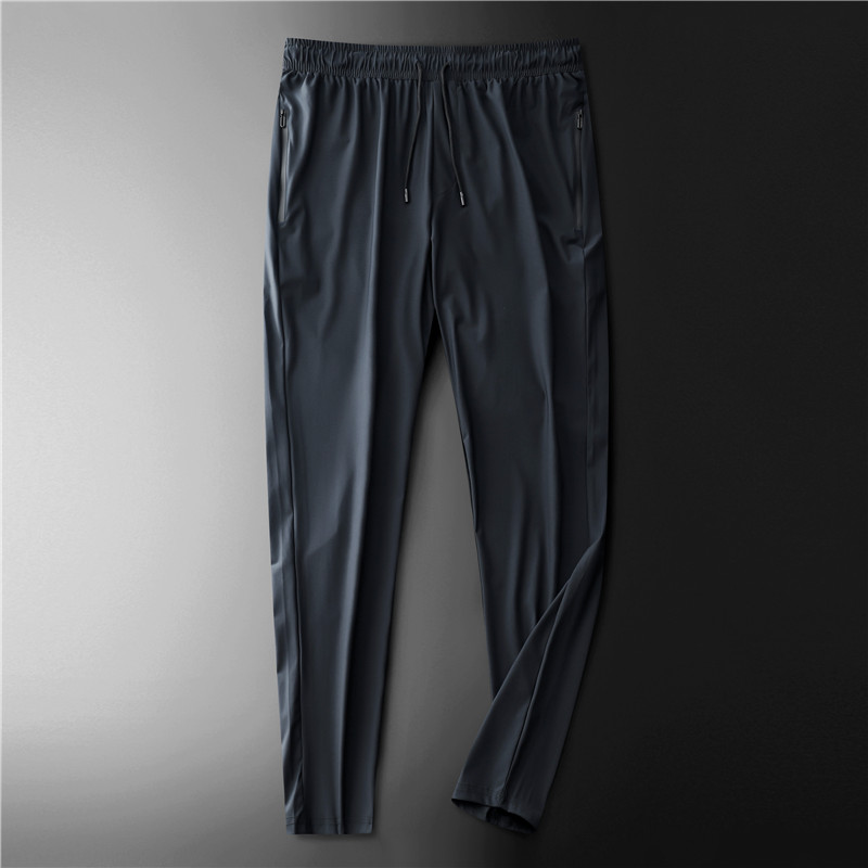 Simple flat-leg ice silk air-conditioning cloth sports casual trousers GJ44-1918