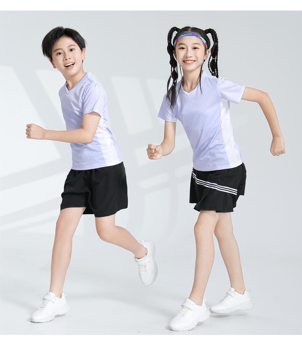 Sports breathable V-neck badminton suit 120-904 children