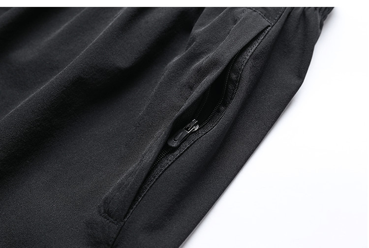 250g woven cotton nylon black casual sports men shorts GJ3-3507