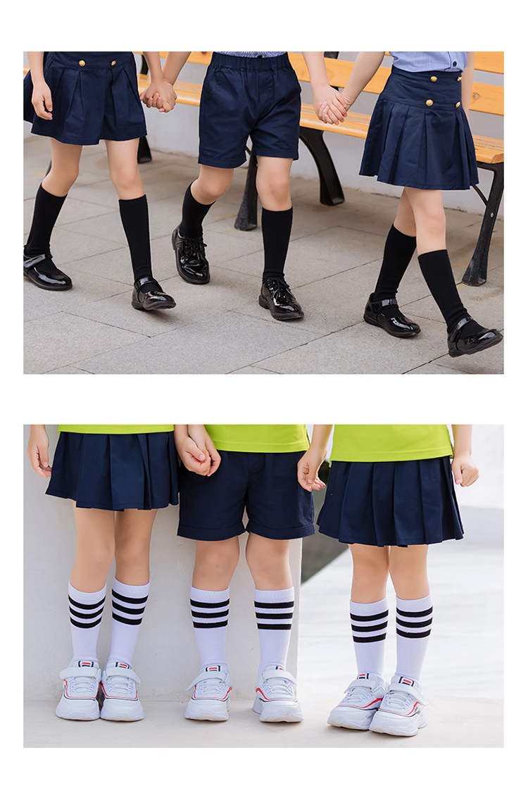 Pure cotton primary school students kindergarten middle tube socks high-end socks 168-C0308001