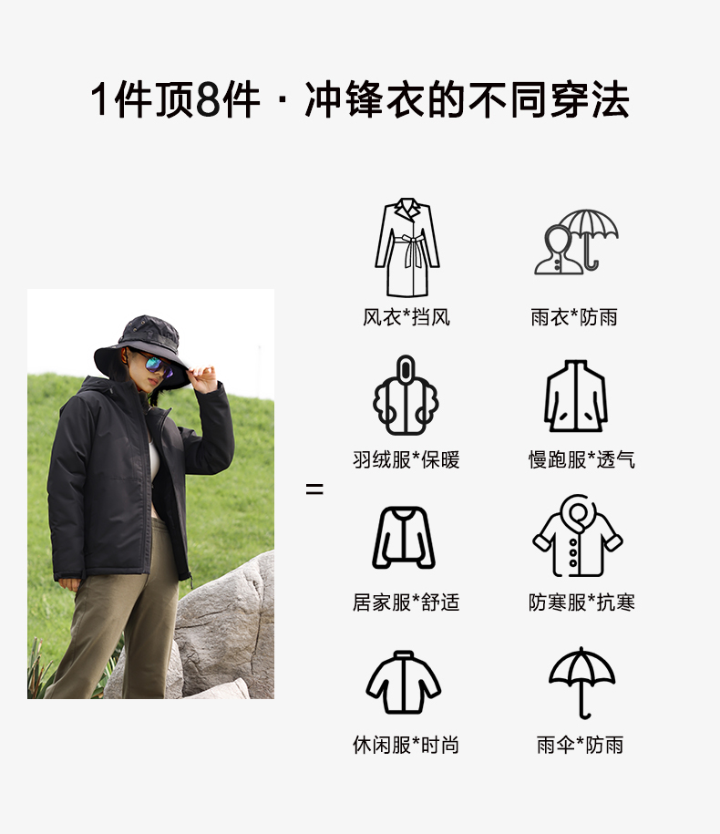 Outdoor mountaineering Omi heat reflective single layer jacket 158-3599