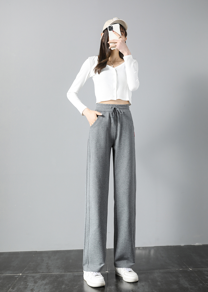 Loose straight spring and autumn sports casual trousers for women G32-95239