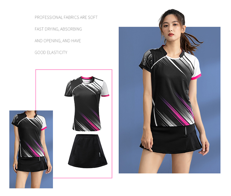 Table tennis, badminton, tennis and volleyball short-sleeved competition training suit GR8-1126 men