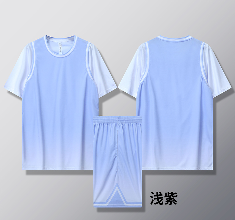 Sweat-absorbent training and competition basketball uniform suit GB12-B002