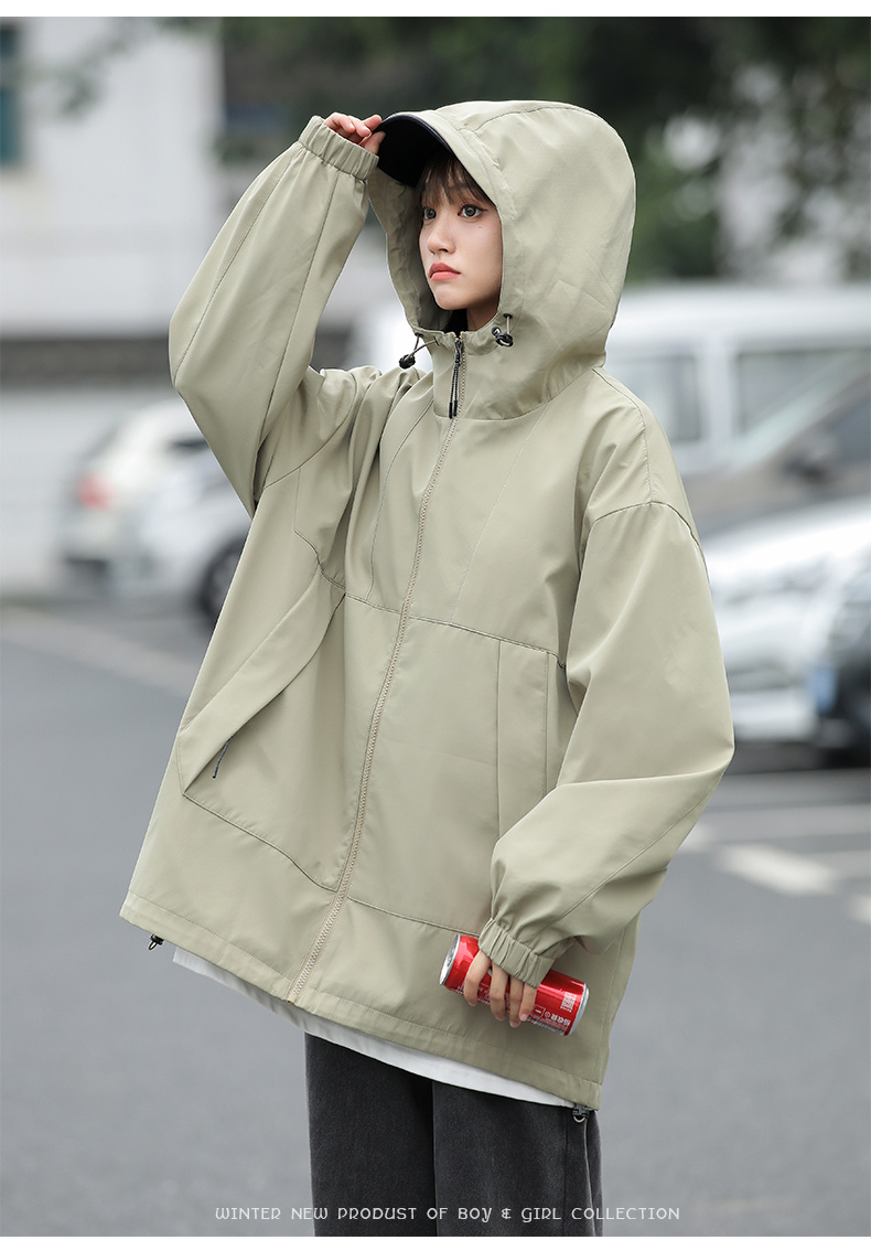 Mountaineering functional workwear style large size loose single layer jacket KA2-9266