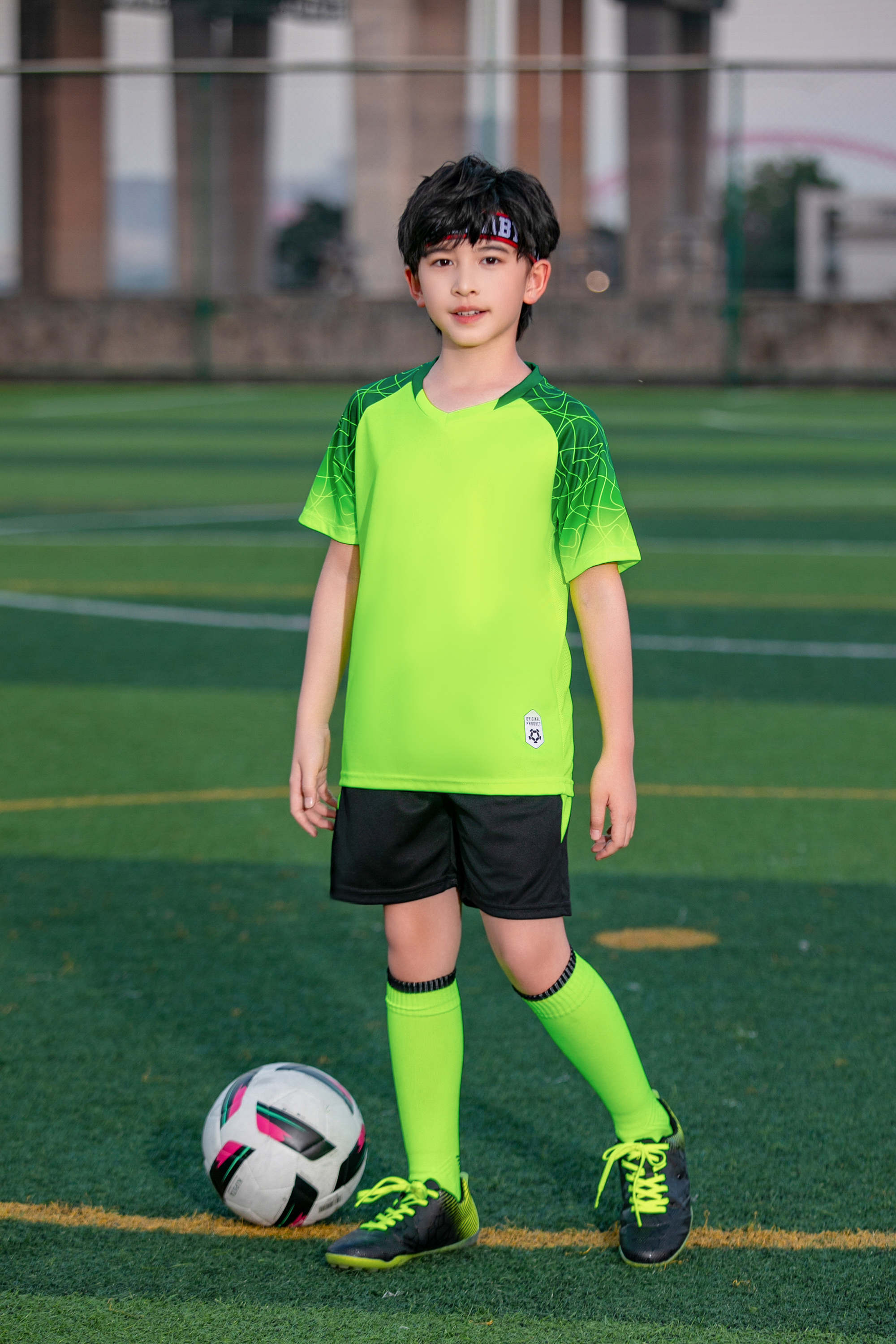 Gradient crack shoulder football training suit for children GR4-D8862