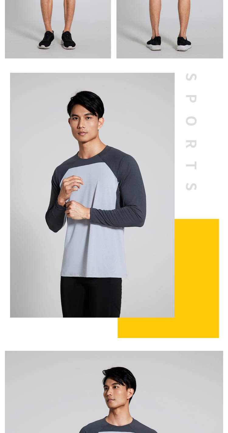 Sports quick-drying long-sleeved running fitness T-shirt GR9-2404