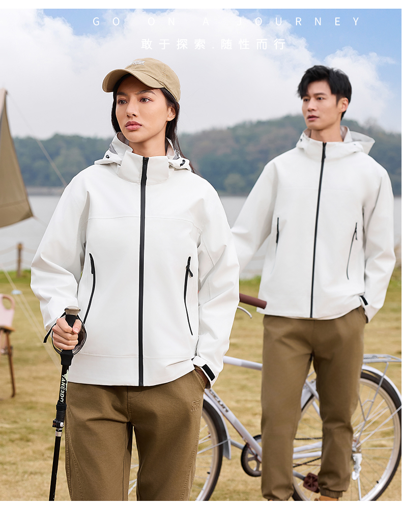 Outdoor waterproof breathable single layer jacket KM2-66005