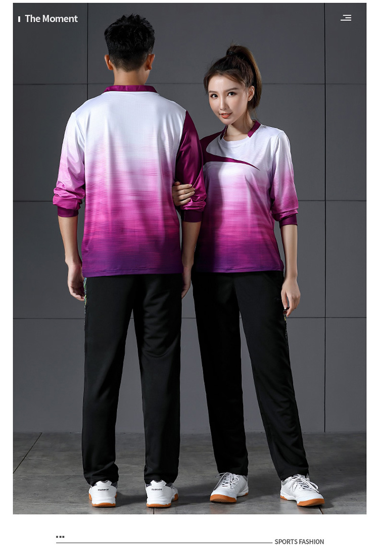 180g quick-drying casual badminton clothing long-sleeved tops men GM2-3010-1 tops men