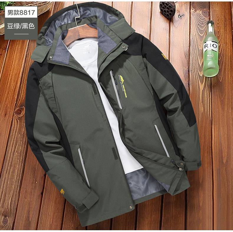 Spring and autumn single-layer jacket mountaineering clothing men KF-8817 men