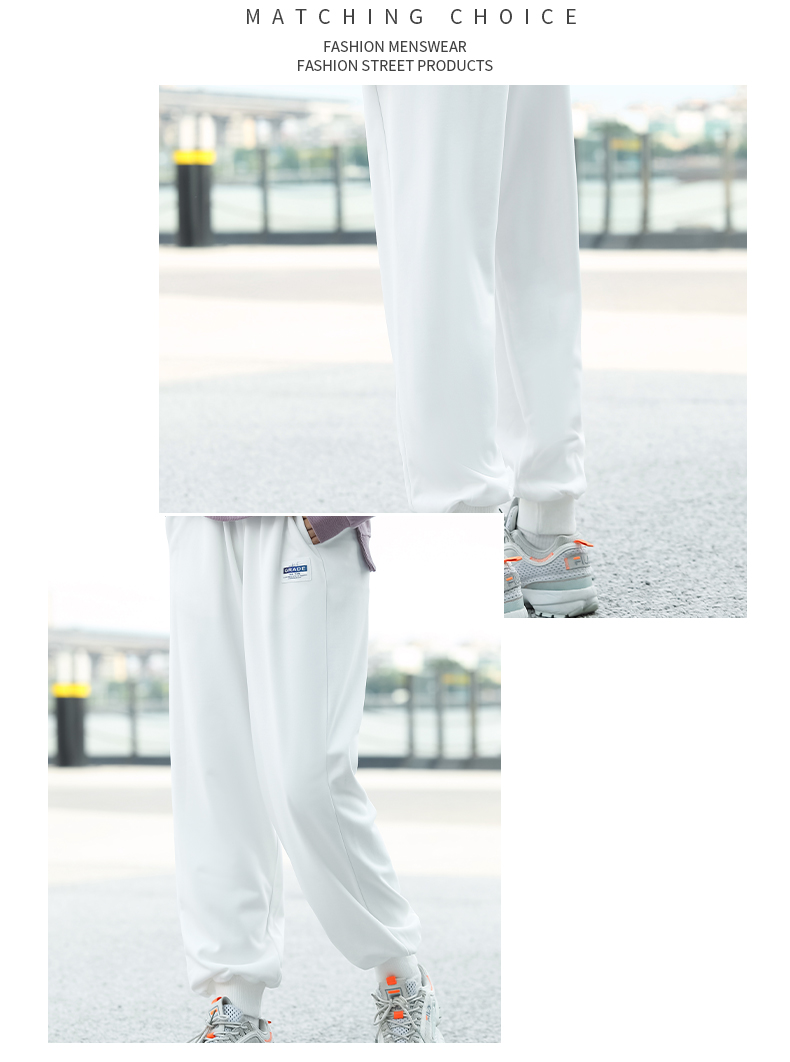 260g ribbed ankle sweatpants GJ23-C006