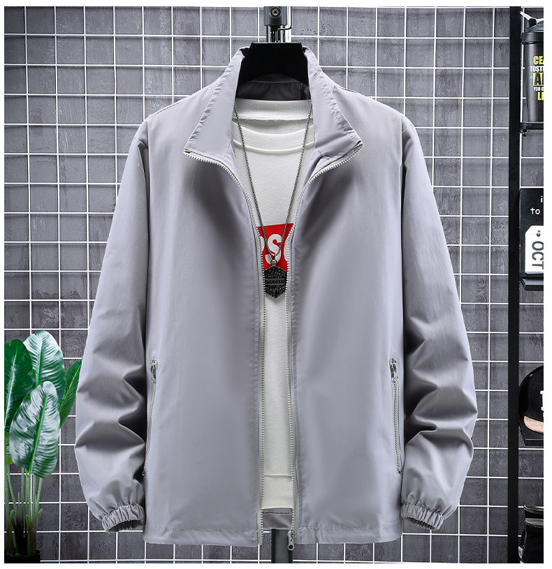 Casual stand collar jacket universal style B17-8819