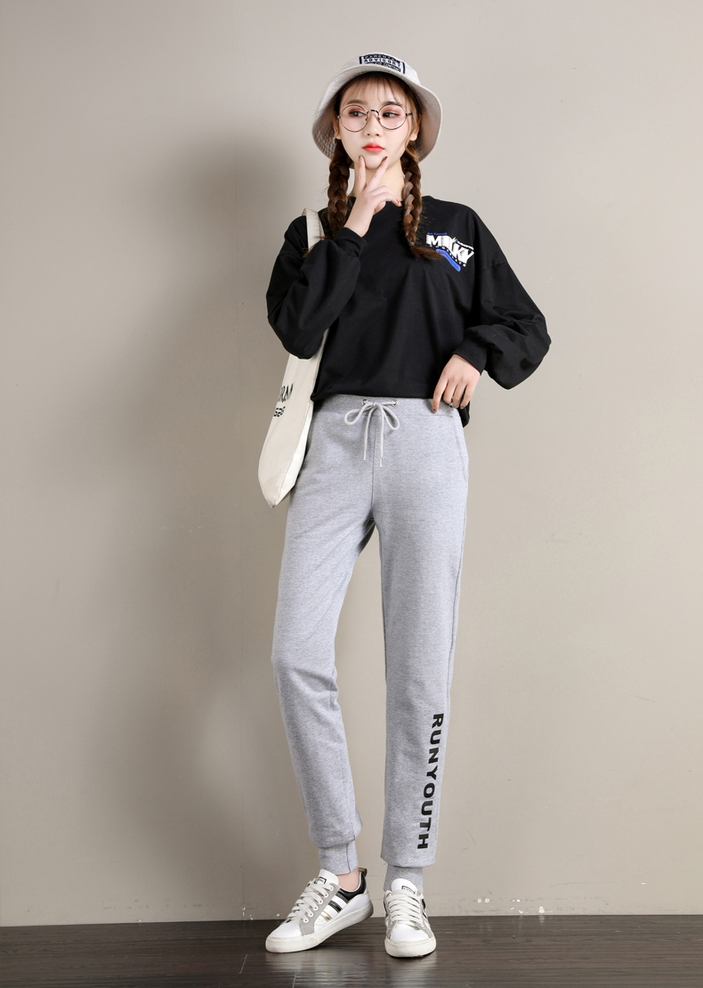 Elastic loose sports casual trousers for women G32-95029