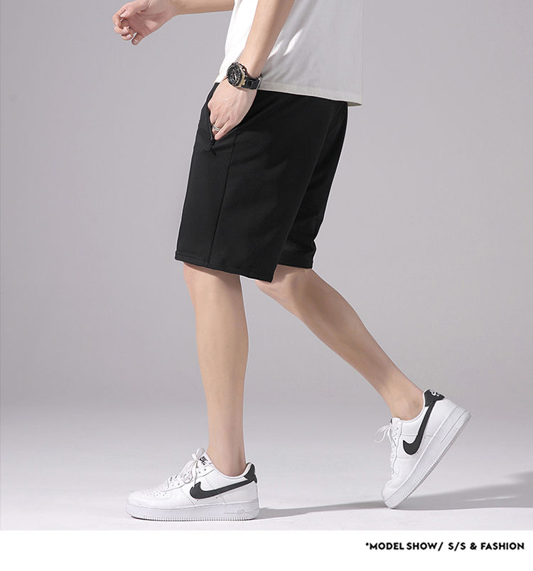 Solid color sports casual ice silk shorts men G14-021