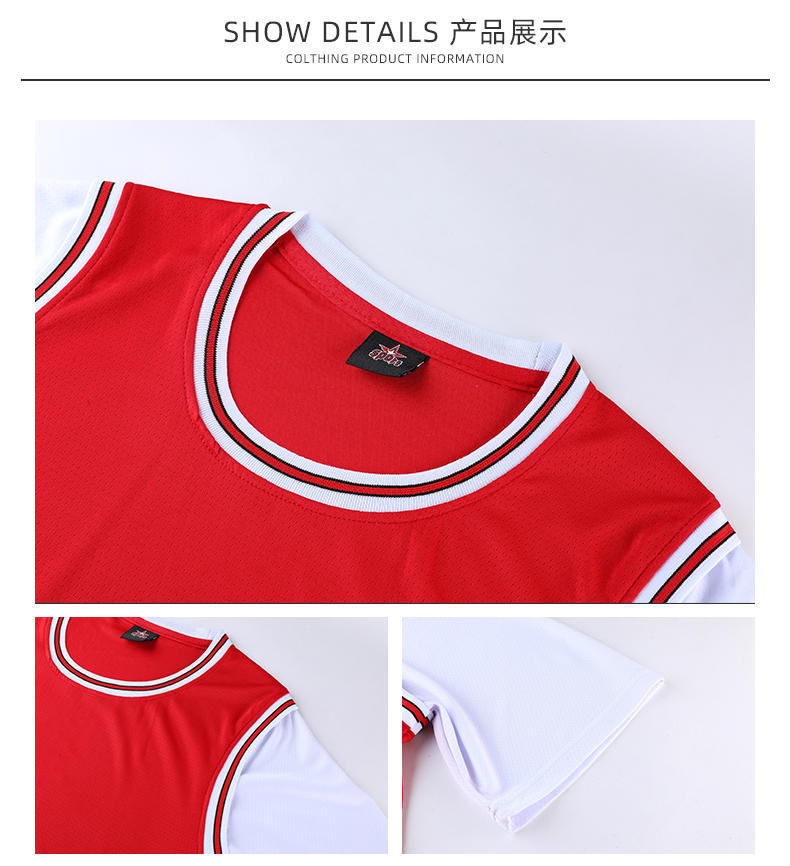 Sports basketball suit fake two-piece suit for children GY7-JCN05