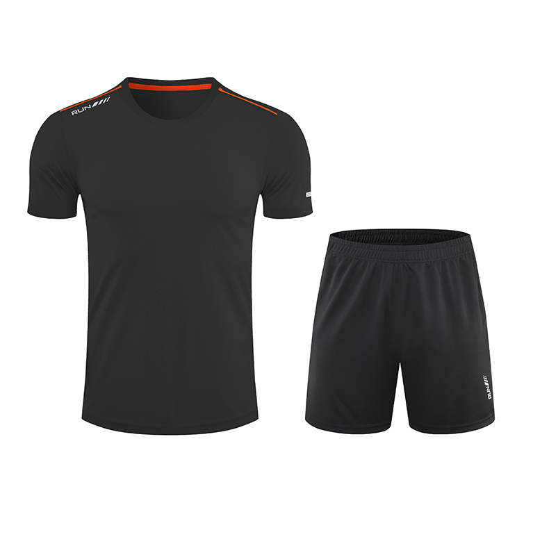 Breathable and quick-drying short-sleeved sports training suit for adults and children GB10-F220