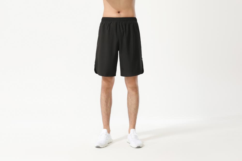 Solid color drawstring breathable sports shorts GJ3-3908