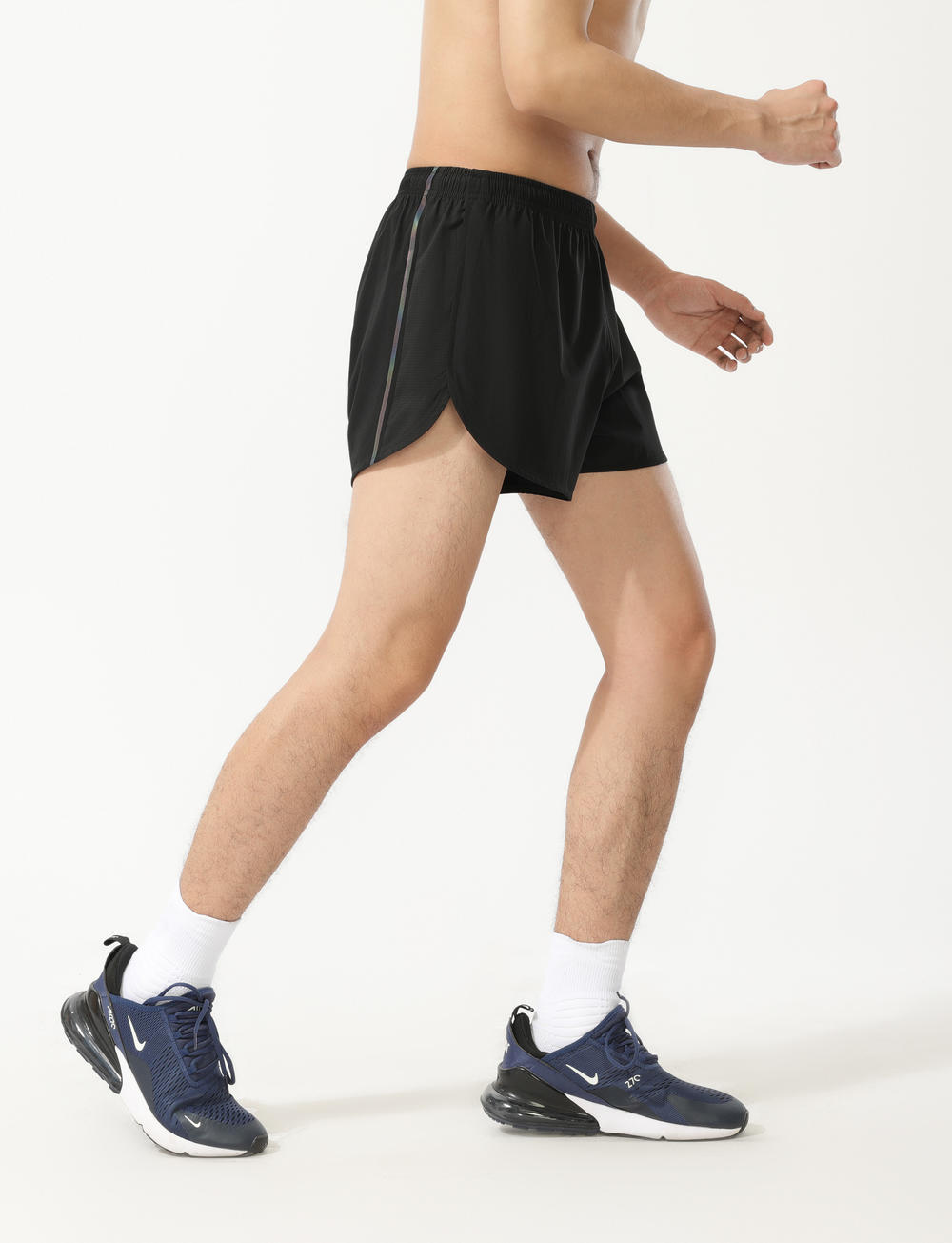 Side reflective print track and field running shorts GJ3-3911