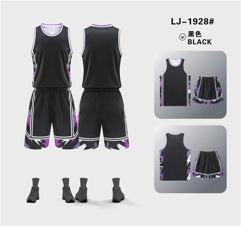 Breathable polyester sports basketball suit 120-1928