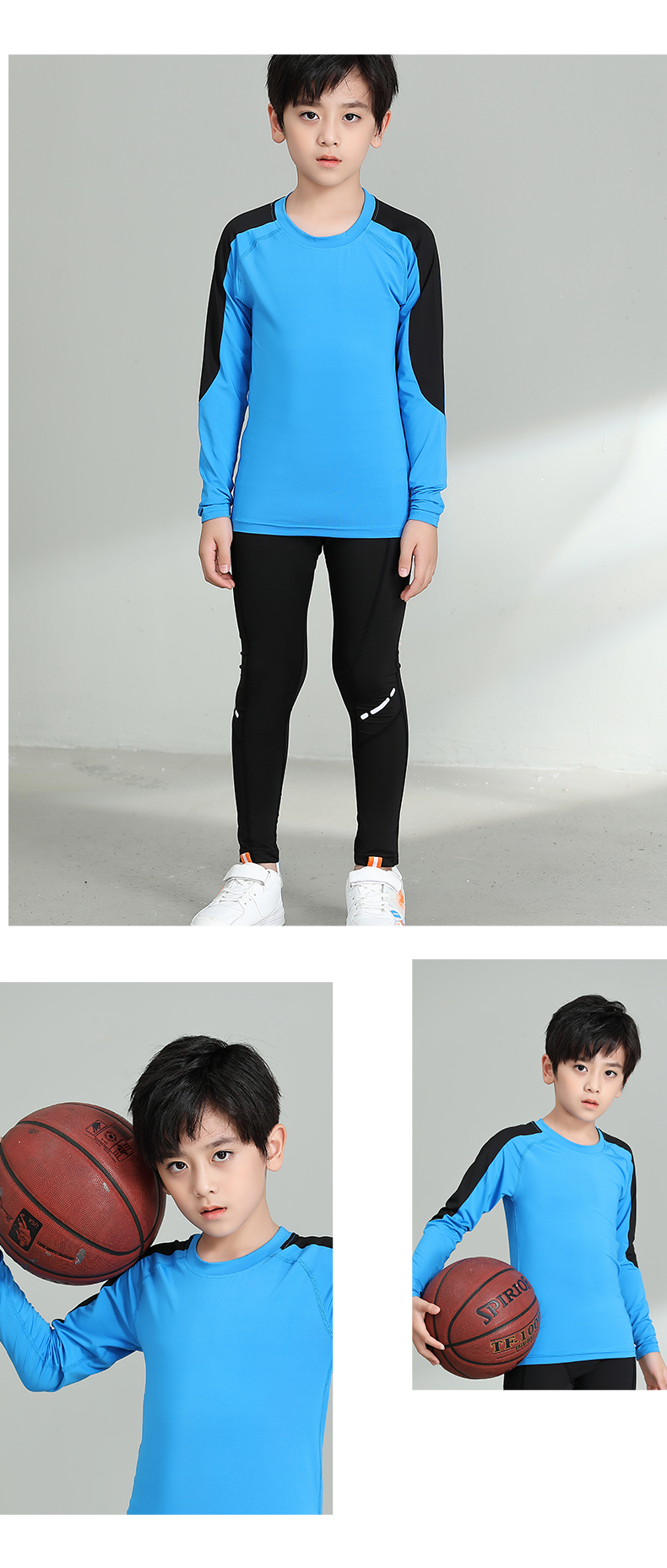 Tights long sleeve quick-drying clothes running sports training bottoming clothes G19-3304