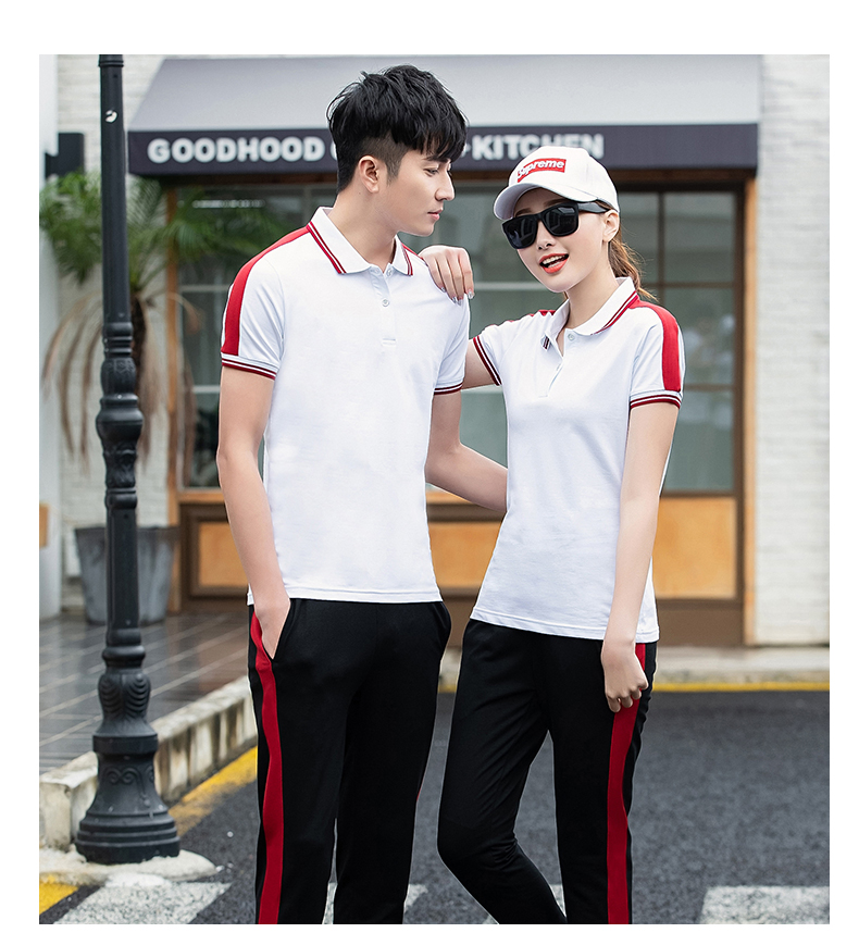 Cotton covered silk short-sleeved sports suit couple style KA-767