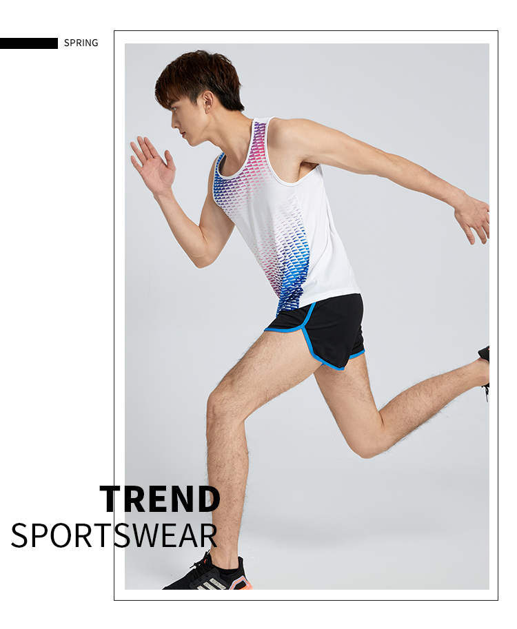 Colorblock Sports Vest Track Suit Men GR4-2203 Men