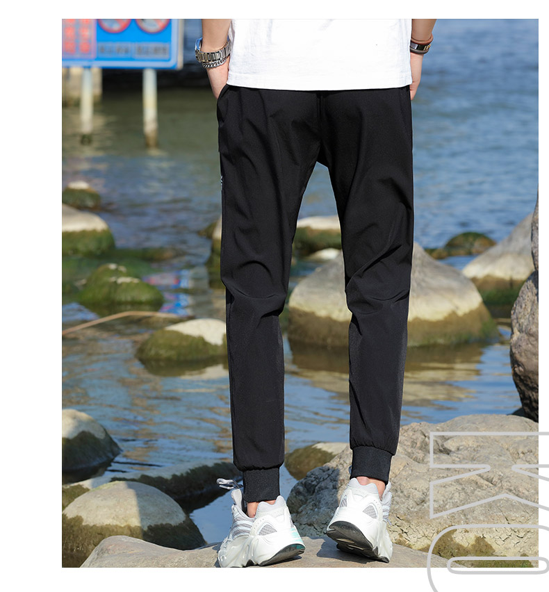 Fashion casual sports loose cuff trousers for men KR-198